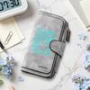 Vintage Print Long Wallet Multi Card Holder Portable Purse for Daily Use
