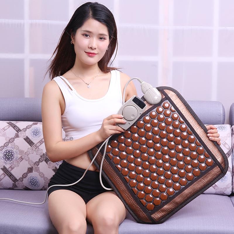 ელექტრო გათბობა ბუნებრივი გერმანიუმის ქვის ფეხის მასაჟი ბალიში ჯანმრთელობის მოვლა ტურმალინის ხალიჩა რეფლექსოლოგია ტკივილგამაყუჩებელი