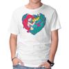 Unisex Crew Neck T-Shirt Mermaid Love Graphic Short Sleeve Casual Tee