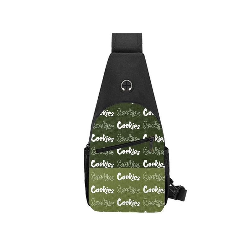 Cook Trend Men'S Breast Bag Fashion Casual Shoulder Bag Multifunctional Waterproof Messenger Bag