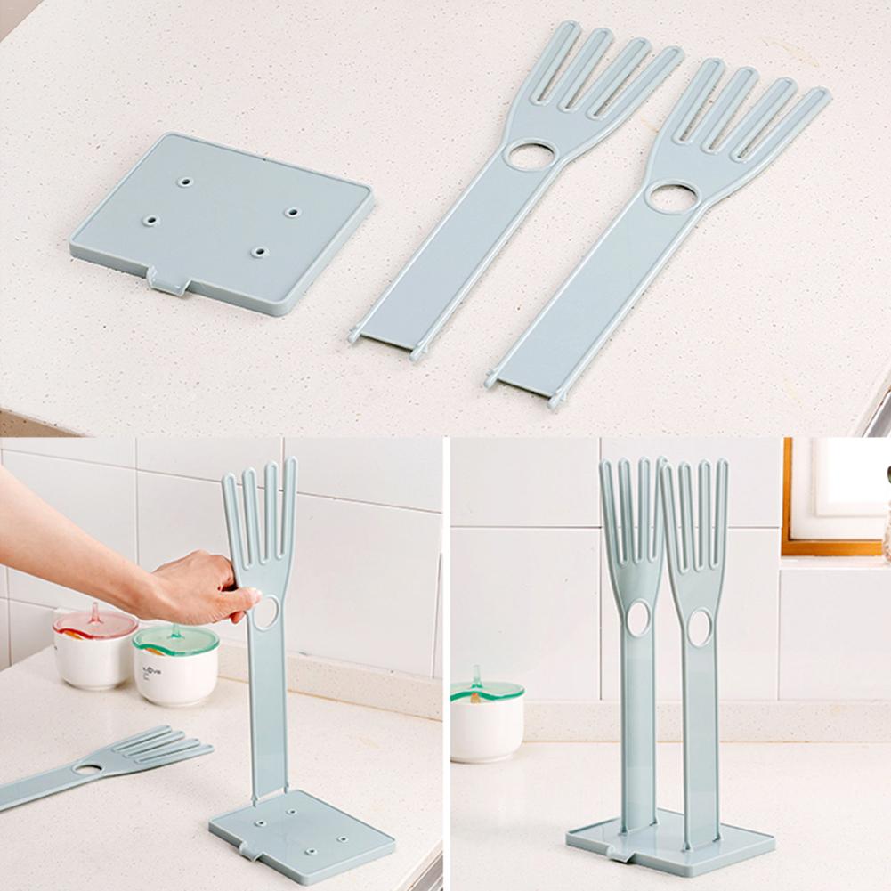 Kitchen Glove Stand Holder Rubber Glover Dryer Rack Kitchen Sink Accessories Towel Holder Kitchen Cleaning Tool