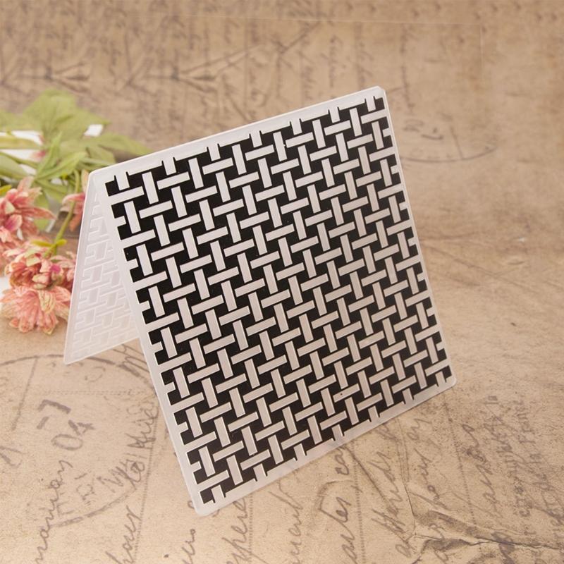 3Pcs Patterned Plastic Embossing Folder Paper Embossing Stencils Multipurpose Scrapbooking Templates for Card Making