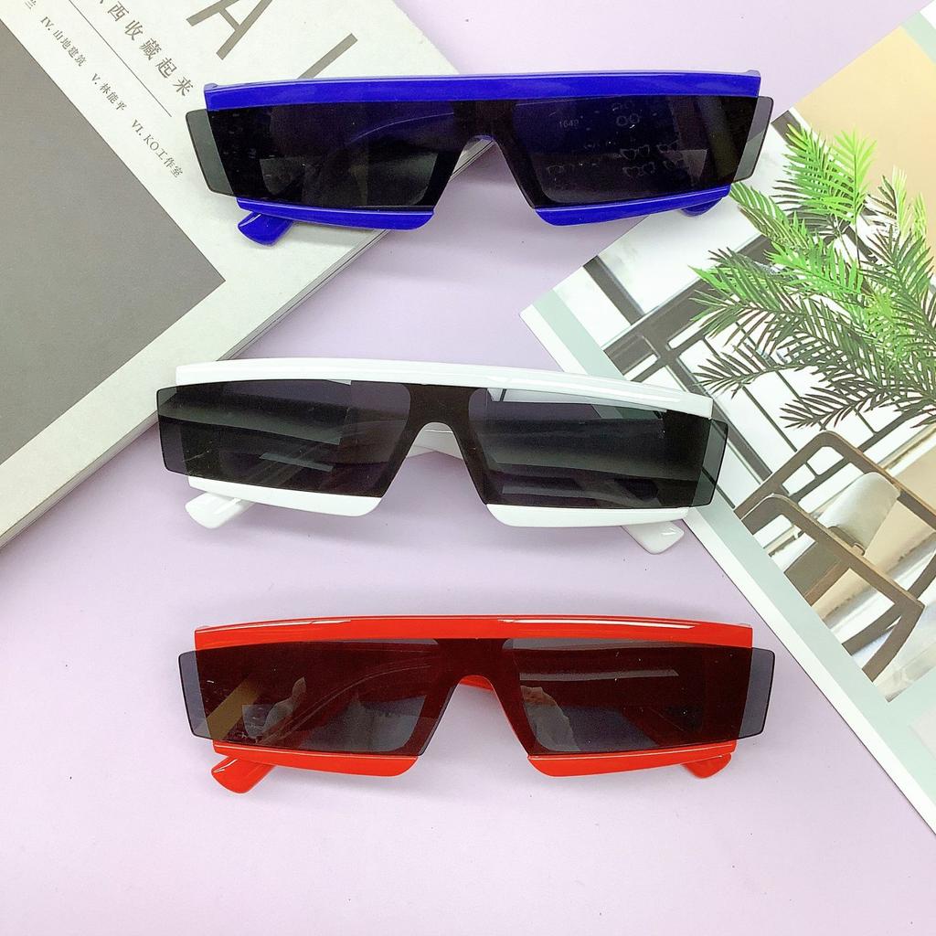 Children'S Sunglasses Irregular One-Piece Fashion Glasses Internet Celebrities Live Streaming Host Children'S Sunglasses Tide