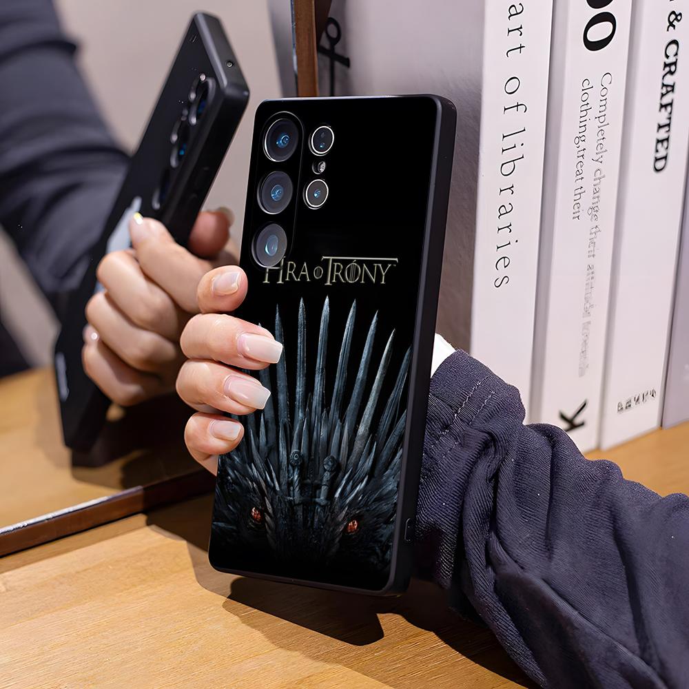 T-Thrones-Tv-Game Phone Case For Samsung S26 Ultra S25 Edge Ultra S23 S22 S21 S20 Ultra Plus S24 Fe Glass Cover