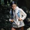 Li Ning CF Su Wan Long Jia Series Veste à capuche ample confortable simple imperméable coupe-vent respirante durable imperméable pour femme AEMV040-2