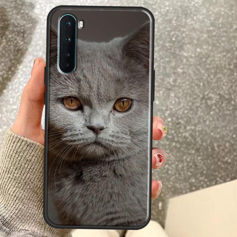 British Shorthair Cat Case For OnePlus 15 13 12 11 10 10R 12R 13R 15R 13T 10T 8T Nord 5 CE 2 3 4 Lite N20 N30 Coque