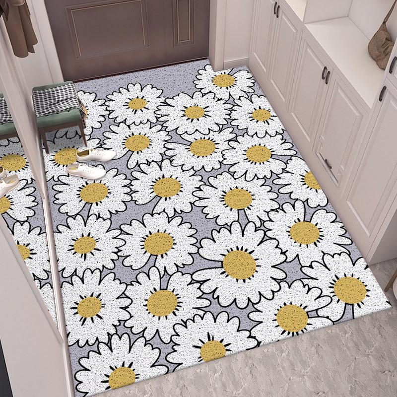 Cartoon Sisal Loop Non-Slip Entrance Mat - Dirt-Resistant, Cuttable Foot Pad for Hallway and Main Entrance