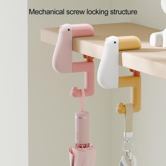 Handbag Hook Hanger for Table Portable Folding Under Desk Headphone Holder Cartoon Duck Purse Backpack Hanger