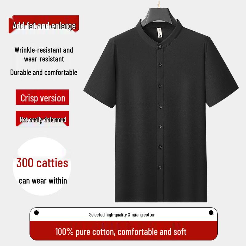 

Dibinze Men s Plus Size Short Sleeve Lapel Shirt 2XL