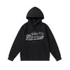 Foreign trade new rainbow color matching letter embroidery velvet loose hooded sweater casual trousers set men and women the same style