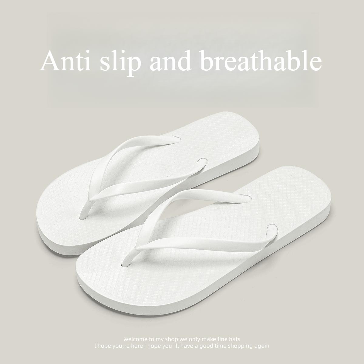 

Женские шлепанцы для пляжа, противоскользящие, дышащие, портативные плоские тапочки для летней уличной носки 38