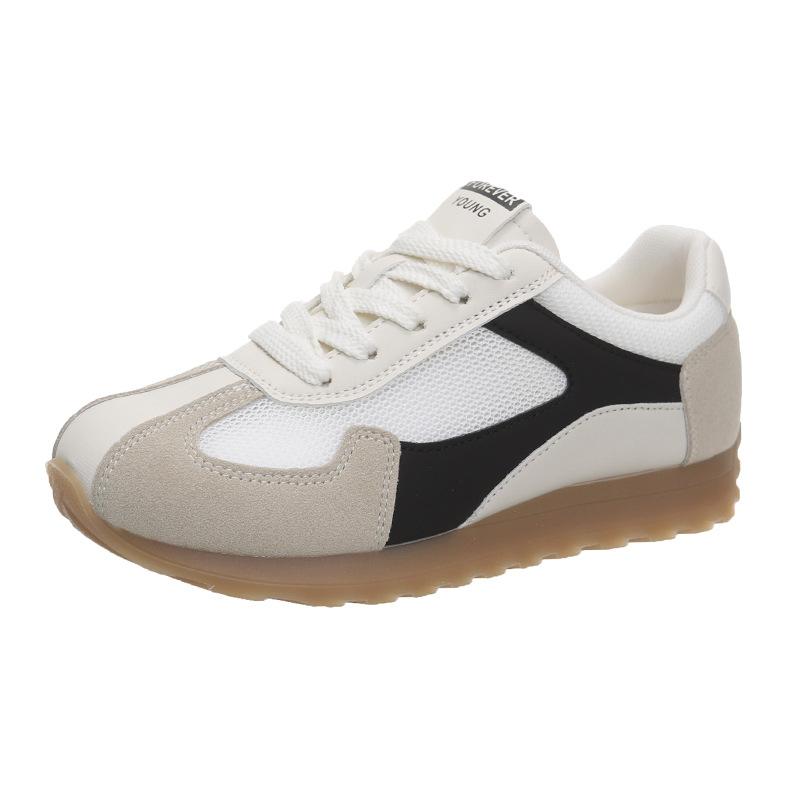 

Inner heightening thick-soled German training shoes for women s 2025 new retro versatile, lightweight and breathable casual sports Forrest Gump shoes 35 бежевый