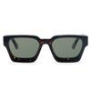 Luxury Vintage Black Square Oversize Sunglasses Acetate Polarized Custom Logo Thick Sun Glasses for Men Women Transparent