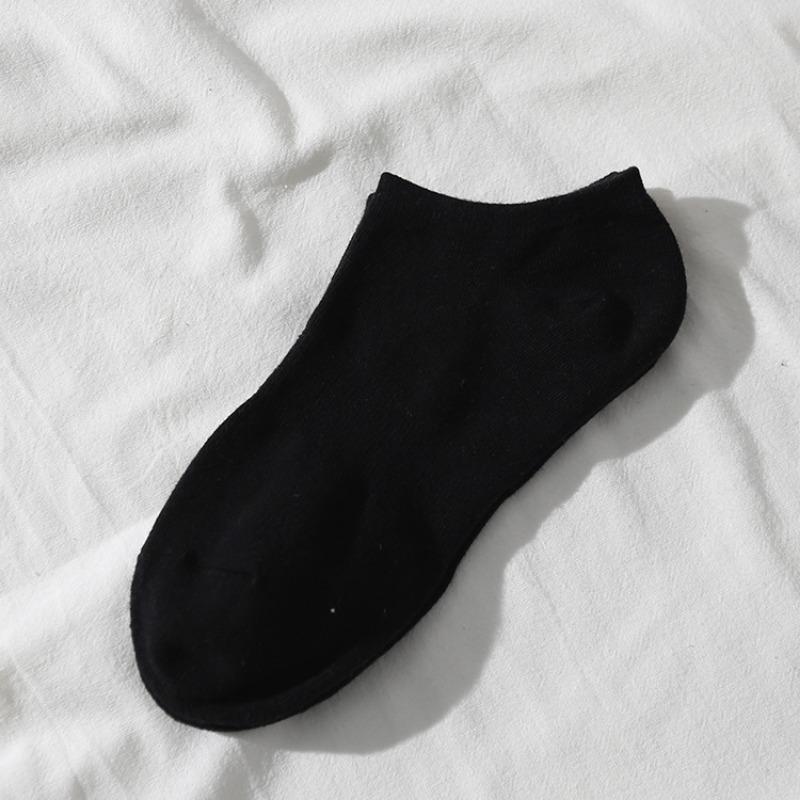 Men's Spring and Summer Pure Cotton Sports Breathable Shallow Mouth Socks