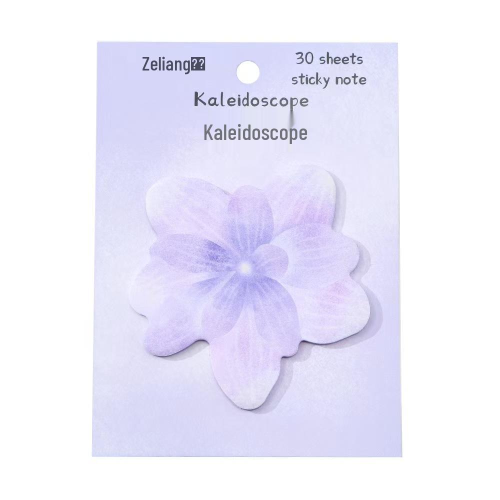 Brocade-Style Floral Sticky Notes: Cute, Fresh, Reusable, Irregularly Shaped Notepad Stickers