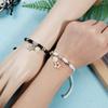 2 Pcs Braided Rope Bracelet Luminous Bead Charm String Bracelet Adjustable Friendship Couples Bracelets Jewelry