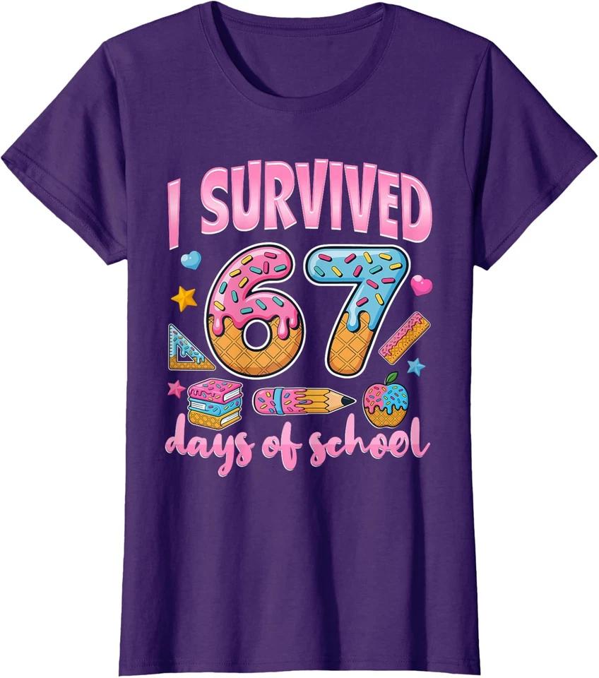 Six Seven Bruh Capybara Birthday 67 Meme Design Ladies  V-Neck Tshirt L