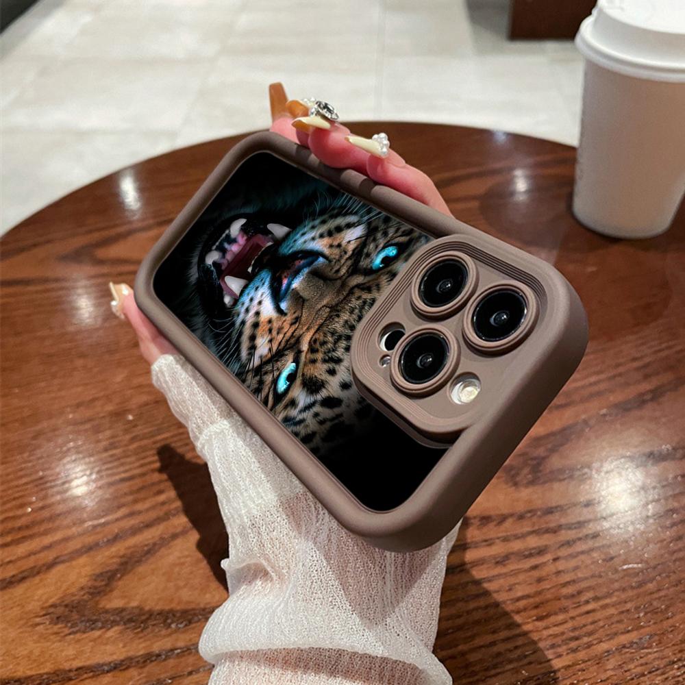 N96 Тигровые глаза дизайн Мягкие чехлы для телефонов с ангельскими глазками для Samsung — фото 4