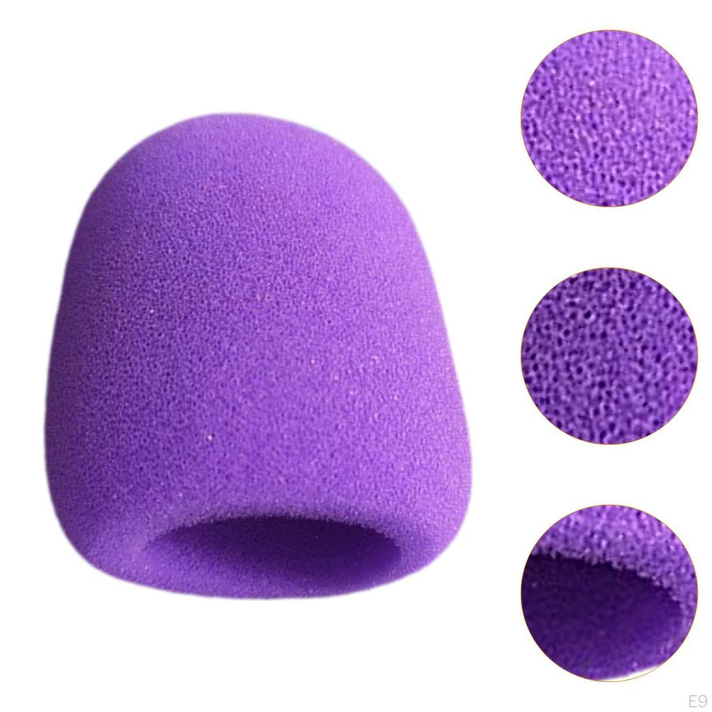 10 Pieces Handheld Microphone Cover Protection Windscreen Mic Sleeves Portable Sponge Foam