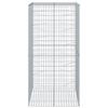 VidaXL Panier gabion avec couvercle 100x100x200 cm fer galvanisé, mur en gabion, mur de soutènement en gabion, clôture en 3295225