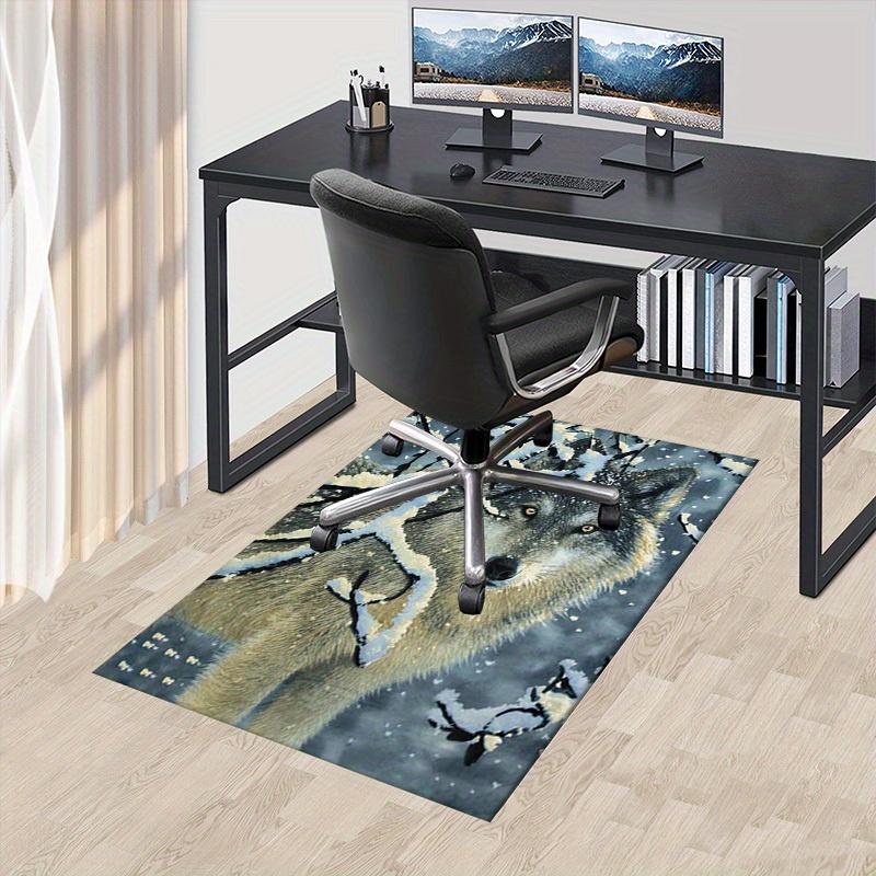 Office Carpet Winter Wolf Design, Sofa Rug, Chair Mat Protection