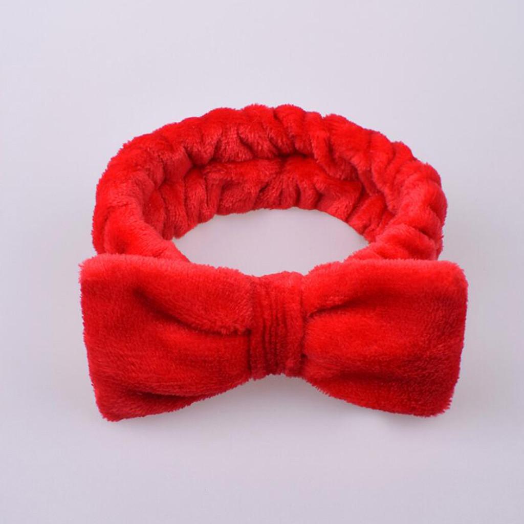 Fashion Velvet Hairband Solid Bow Knot Women Hair Ring Head Hoop Girls Headband