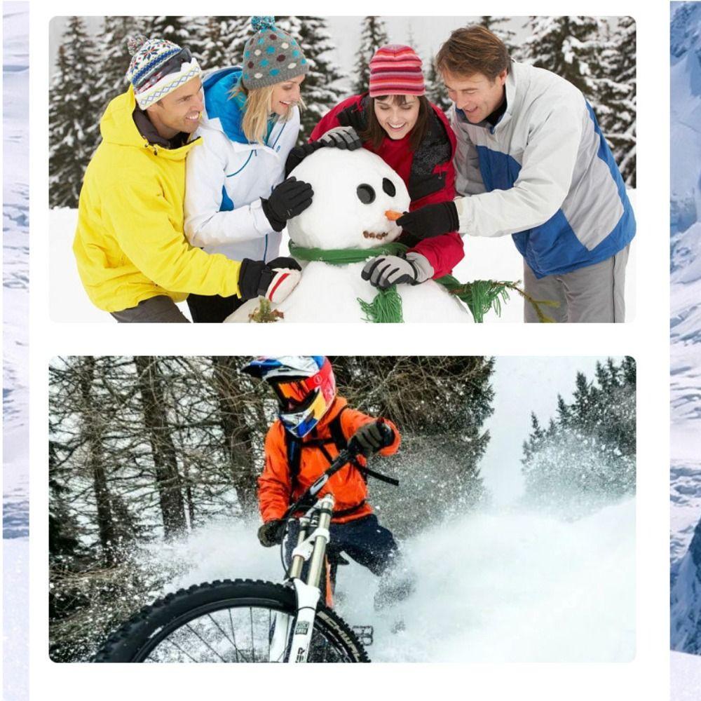 Touch Screen Touchscreen Snow Gloves Non-slip Riding Gloves New Winter Warm Mittens  Skiing