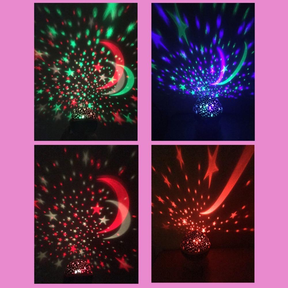 360 Degree Rotation Nightlight Starlight Colorful Star Projector Star Night Light Relaxation