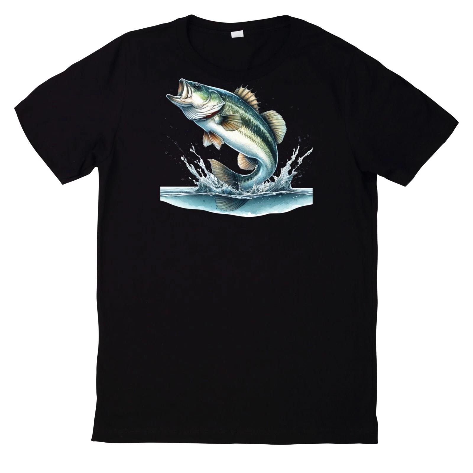 T-Shirt Lustiges Angler Fisch Motiv XXL