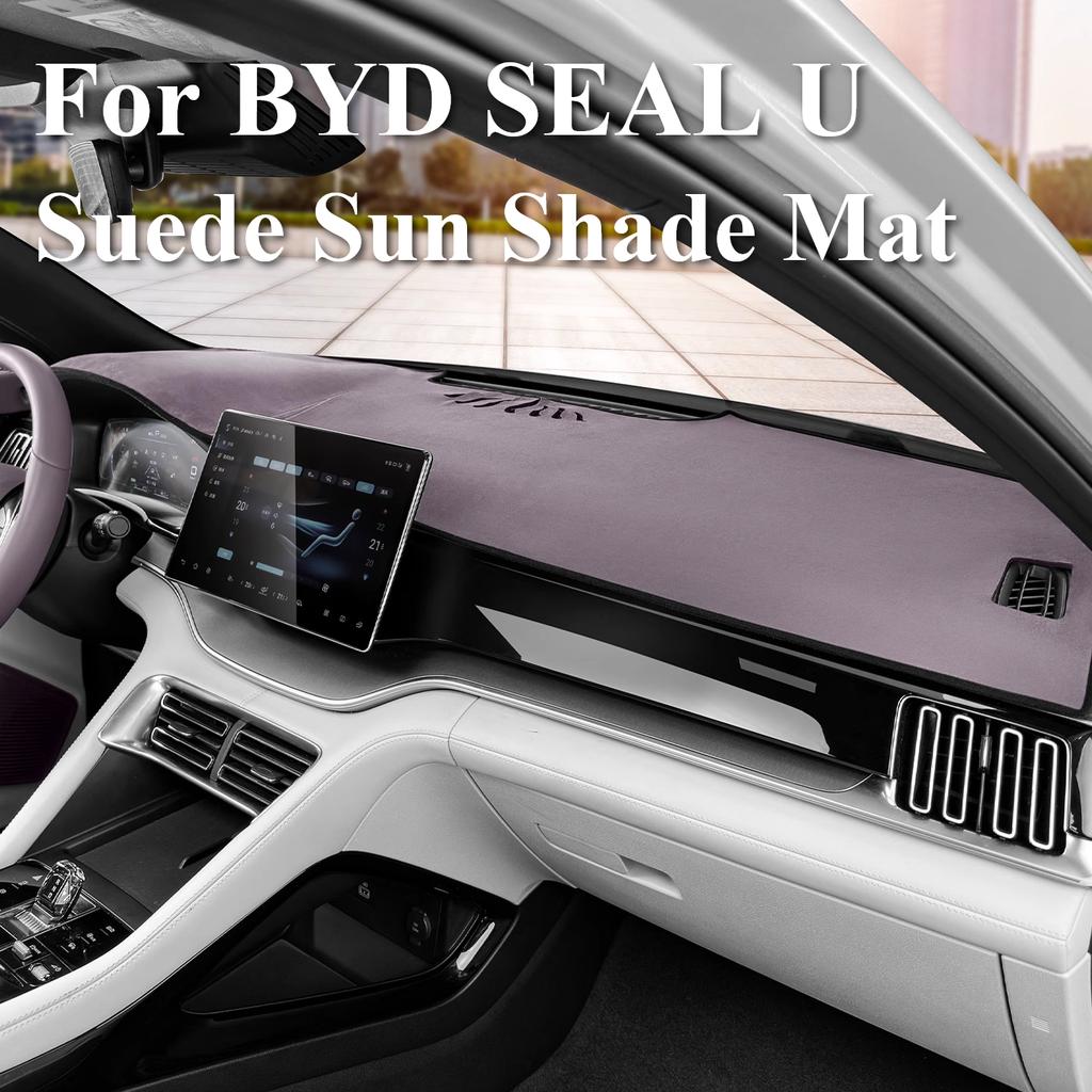 For BYD SEAL U DM-i EV Song Plus Sealion 6 Dashboard Sun Shade Mat AWD Version Suede Center Console Suede Mat D1