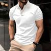 Summer Men's Casual Collar Line Short Sleeved T-shirt Polo Shirt