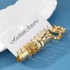 10Pcs Vintage Geometric Gold Metal Earrings Set for Women Punk Pearl Creative Drop Earring Atmospheric Metal Jewelry