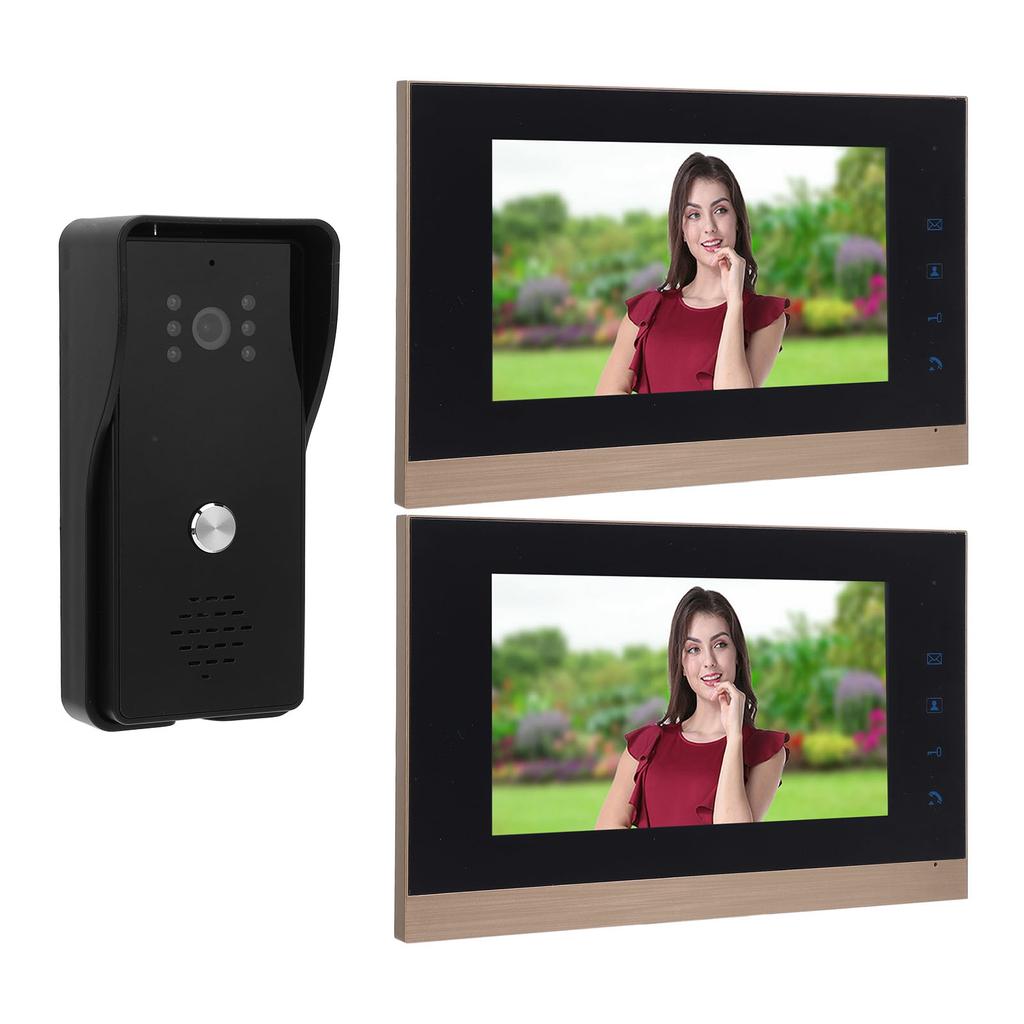 Video Intercom System Wired HD CMOS Sensor One Key Unlocking Touch Control Doorbell Camera with 7 Inch Screen for Home