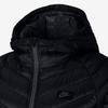 Nike Solid Color Logo Letter Hooded Long Sleeve Quilted Down Jacket Men Outerwear Black 943373-010