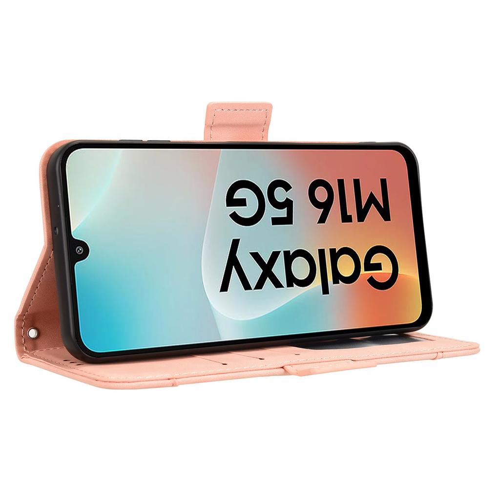 For Samsung Galaxy M16 5G/F16 5G Leather Case Phone Wallet Cover with Multiple Card Slots