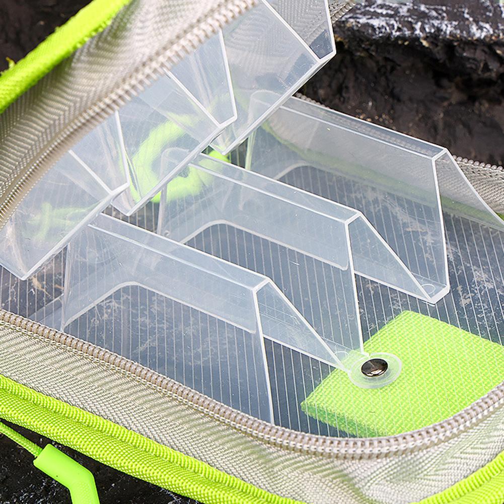 6 Grid Fishing Bag Transparent Fishing Tackle Bag Fishing Hook Cover for Fresh Water and Saltwater