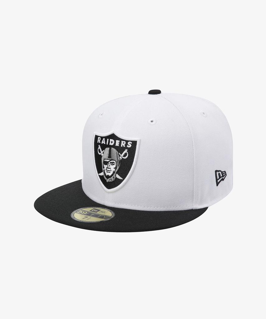 NEW ERA Nfl Las Vegas Raiders Basic Fitted Cap All-Tic White/Black 15131687