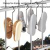Stainless Steel Shoe Rack Hanging Drying Rack Bathroom Organizer Space Saving Multi-Functional for Entryway Balcony