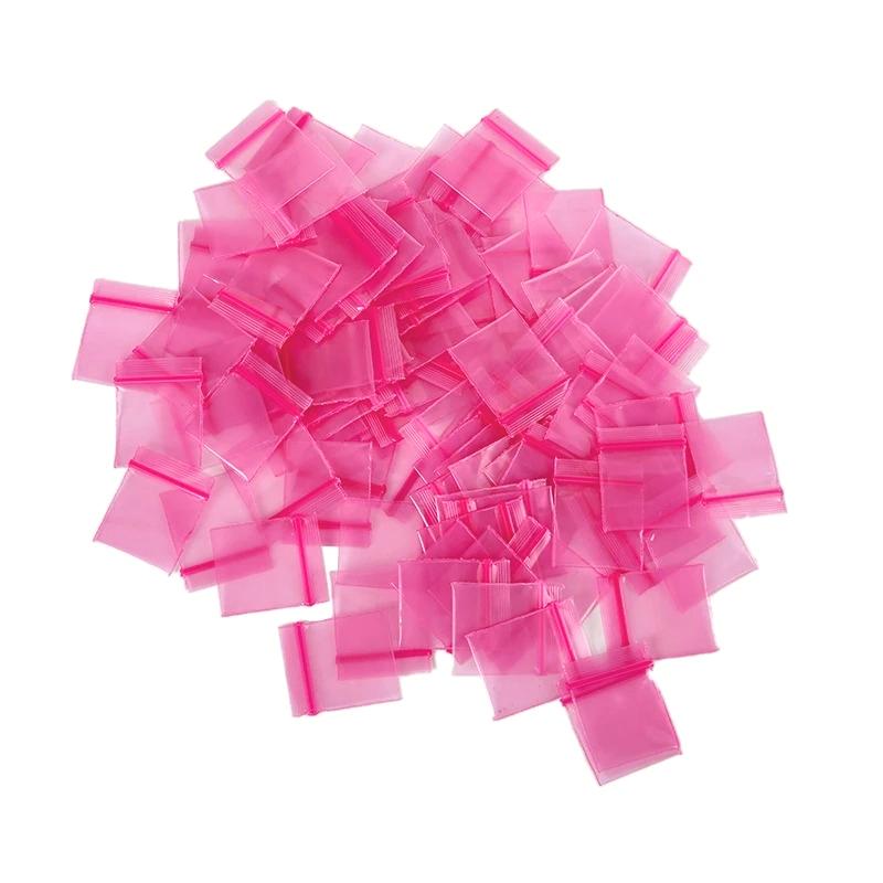 100-1000pcs Colorful Buttons Coins Small Accessories Retail Accessories Storage Packaging Plastic Bags Mini Self Sealing Bags