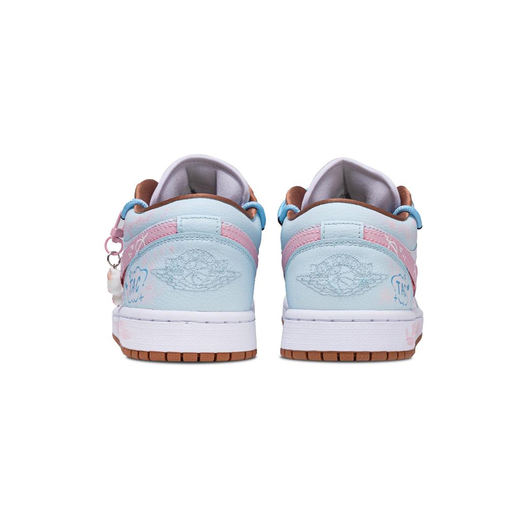 Jordan Air Jordan 1 Kitten Manual Abrasion Resistant Abrasion Resistant Low Top Vintage Basketball Shoes Unisex DC0774-202(Team864-)