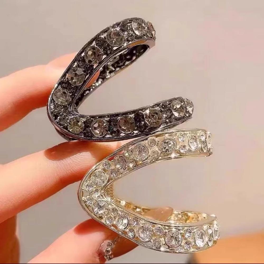 Hollow Geometric Hair Clips Metal Hair Claw Cross Hair Clips Fashion Hair Crab Women Girls Hair Accessories