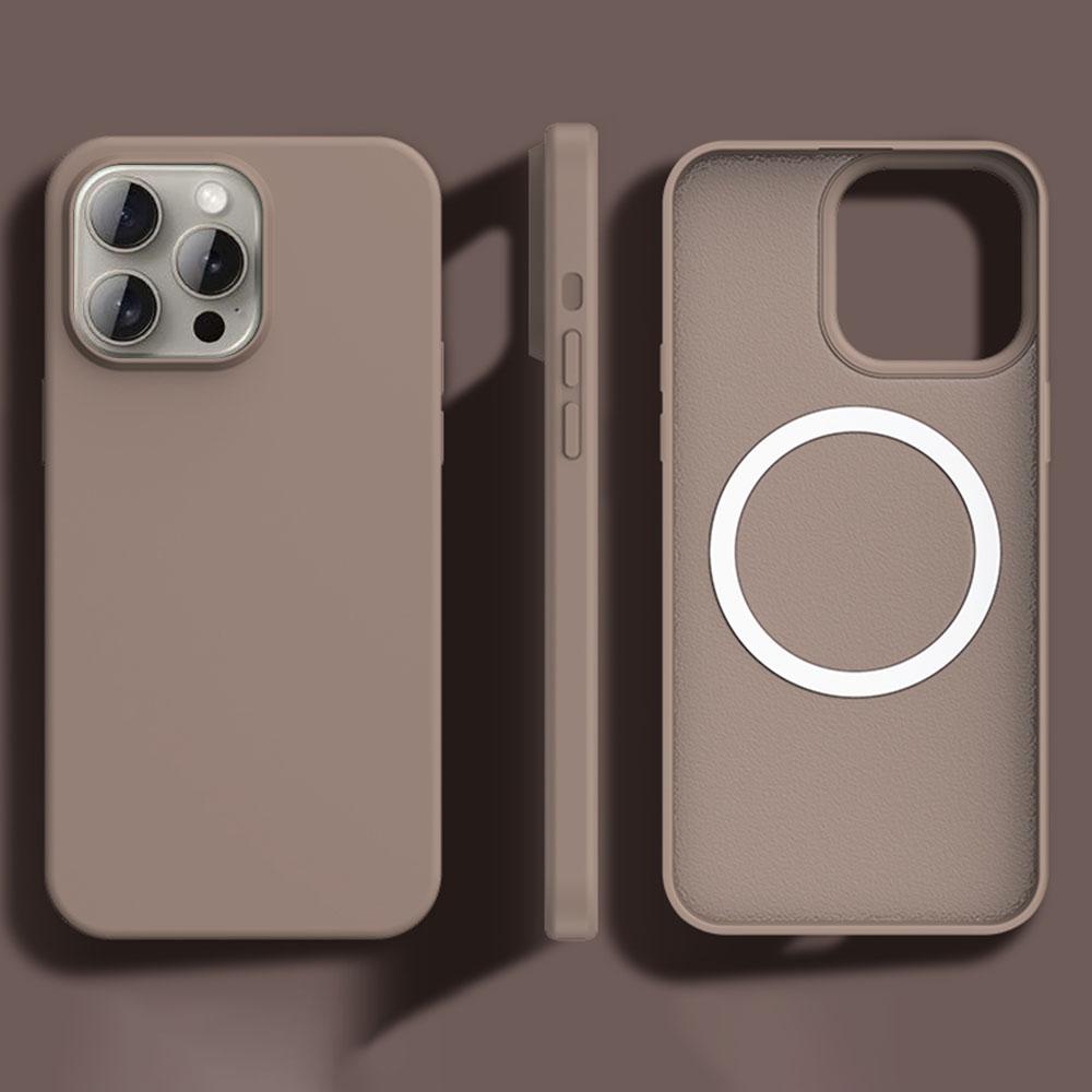 For iPhone 13 Pro Max Case Compatible with MagSafe Ultra Thin Liquid Silicone+PC Phone Cover