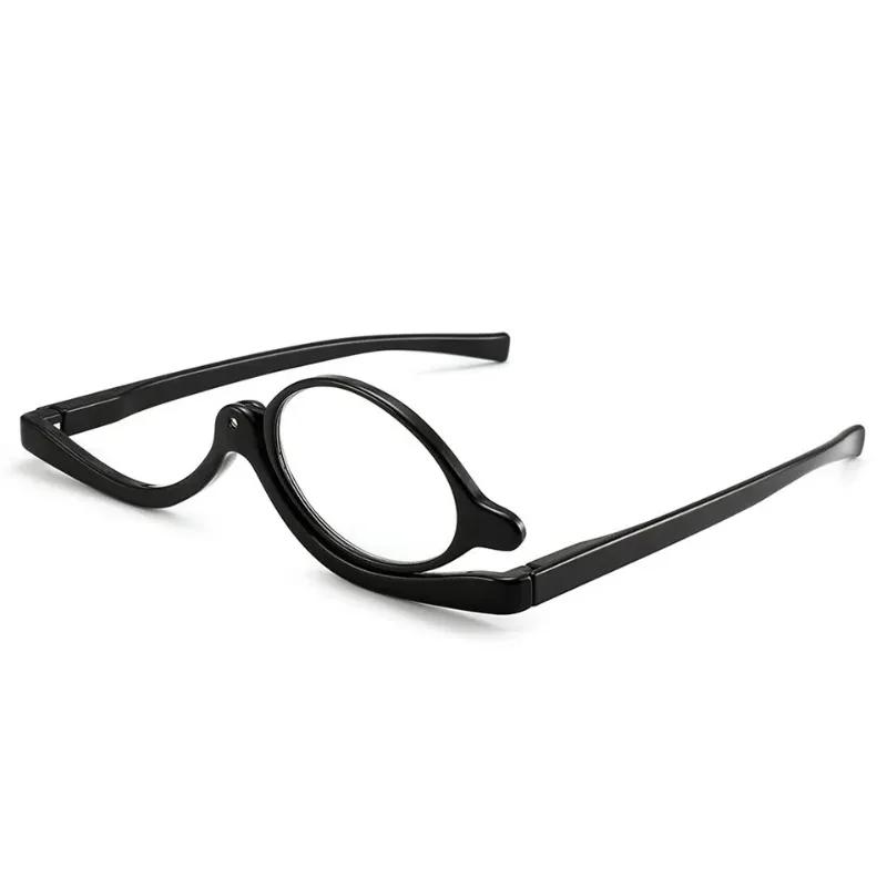 Fashion Women Makeup Reading Glasses Magnifying Flip Down Cosmetic Readers Eye Glasses For Women +1.0 To +4.0