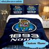 Custom Name FC Porto Crest Emblem Bedding Set 3pcs, Bedding Set Including 1pc Duvet Cover And 2pcs Pillowcases for Bedroom, Dormitory Gift