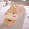 Rabbit Dog Cat Shape Plush Pillow Lifelike Stuffed Throw Cushion for Sofa Chair Home Decoration Long Pillow Gift Decor
