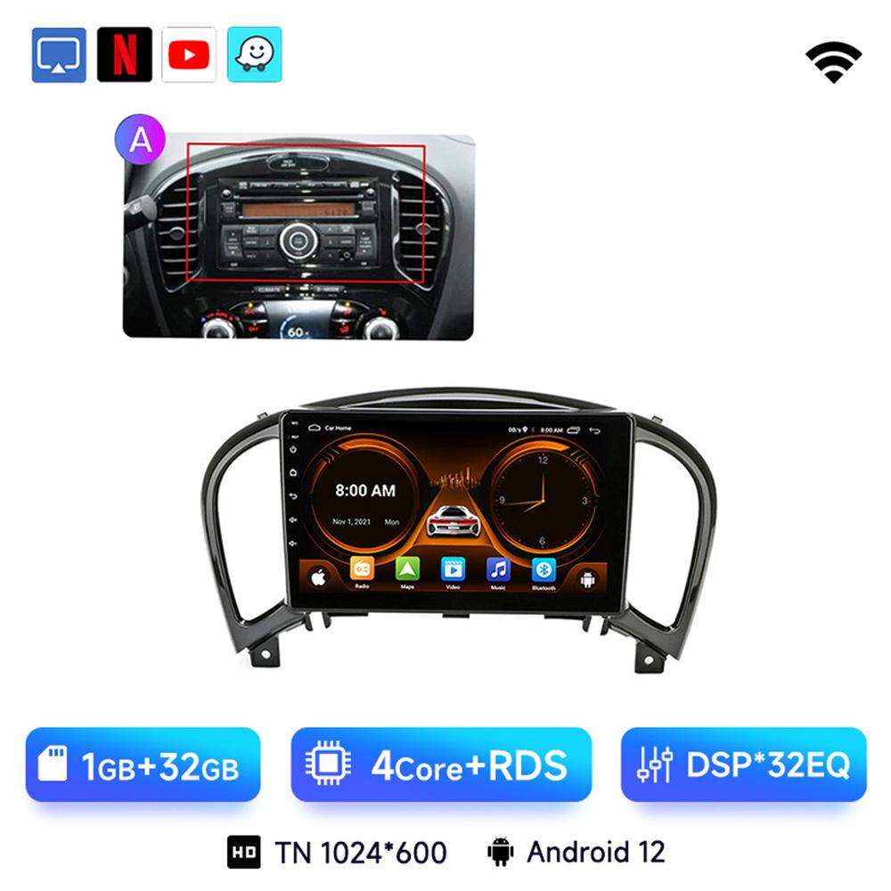 

JIUYIN 9 4G Carplay 2din Android 12.0 Car Radio Multimedia Video Player GPS Navigation For Nissan Juke YF15 2010-2014 Head Unit CHINA