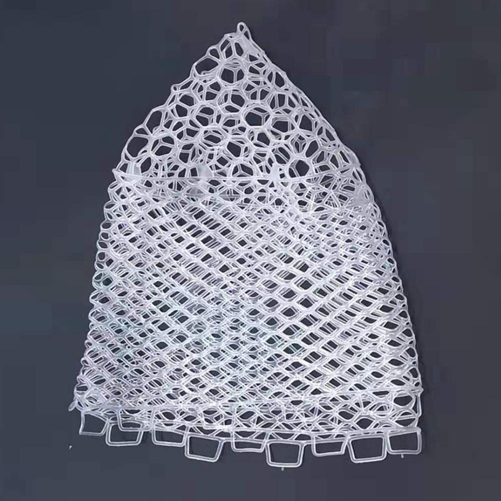 32cm 40cm 55cm Rubber Fishing Nets Mesh Fish Catch Release Network Trap Landing Dip Net Collapsible Fishing Accessories