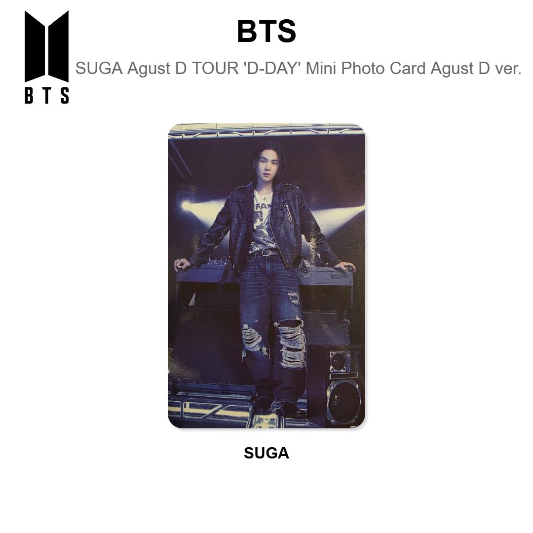 BTS SUGA | Agust D TOUR D-DAY Mini Photo Card Agust D ver. Official Photocard SUGA 02
