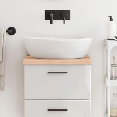 Vidaxl Blat Do Łazienki, 40X30X(2-4) Cm, Surowe, Lite Drewno