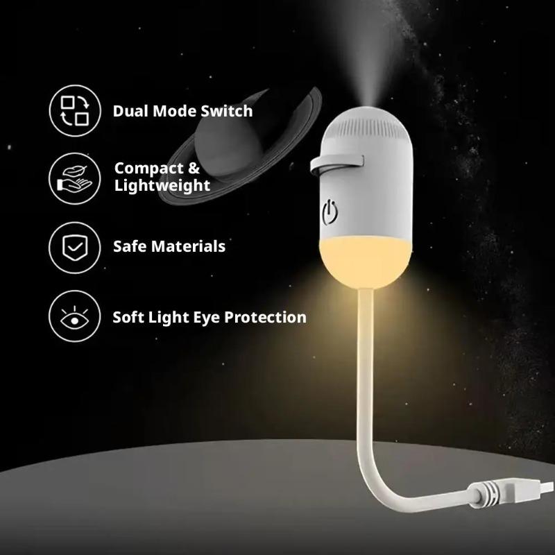 2-in-1 Mini Galaxy Star Projector Night Light LED Starry Sky Ambient Lamp for Bedroom Sleep & Decoration LED Atmosphere Light